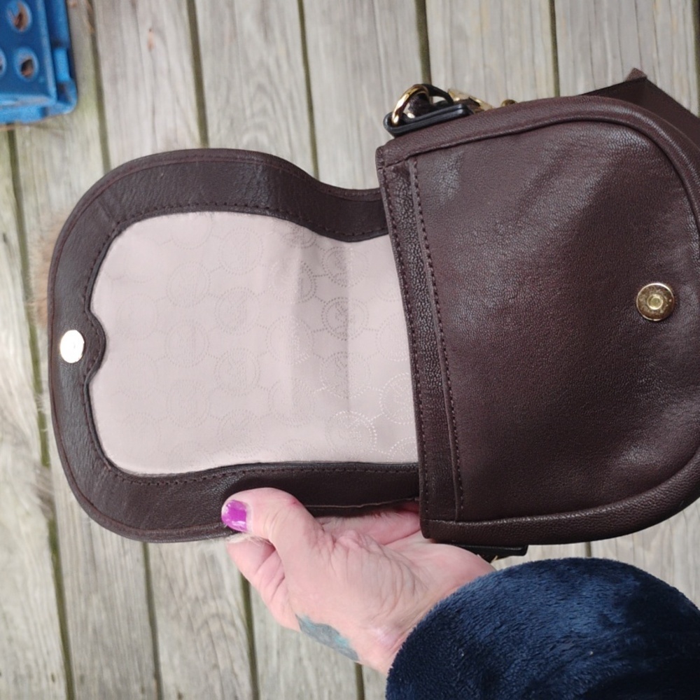 Michael Kors rabbit fur crossbody EUC - Picture 5 of 9